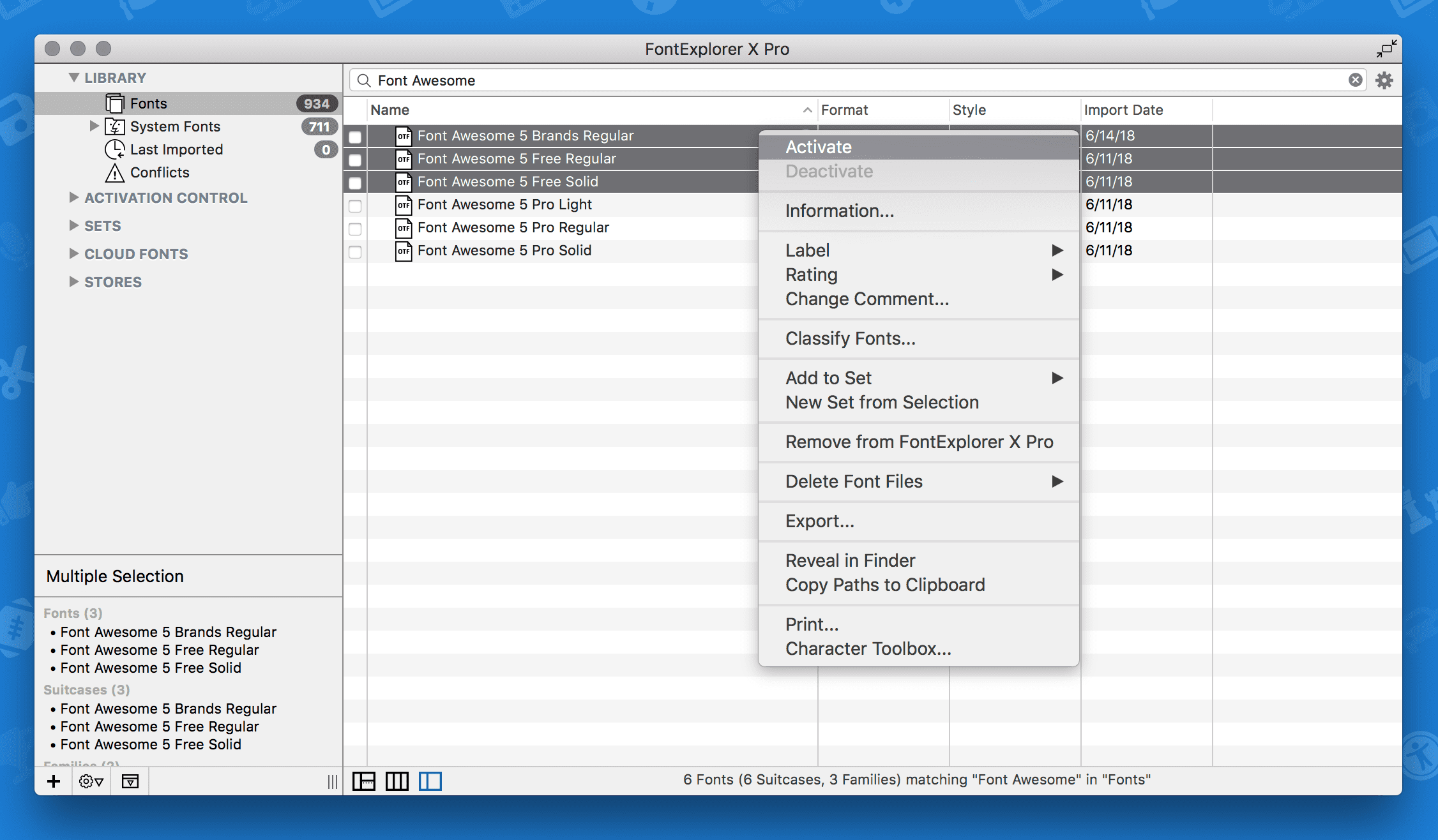 font explorer desktop