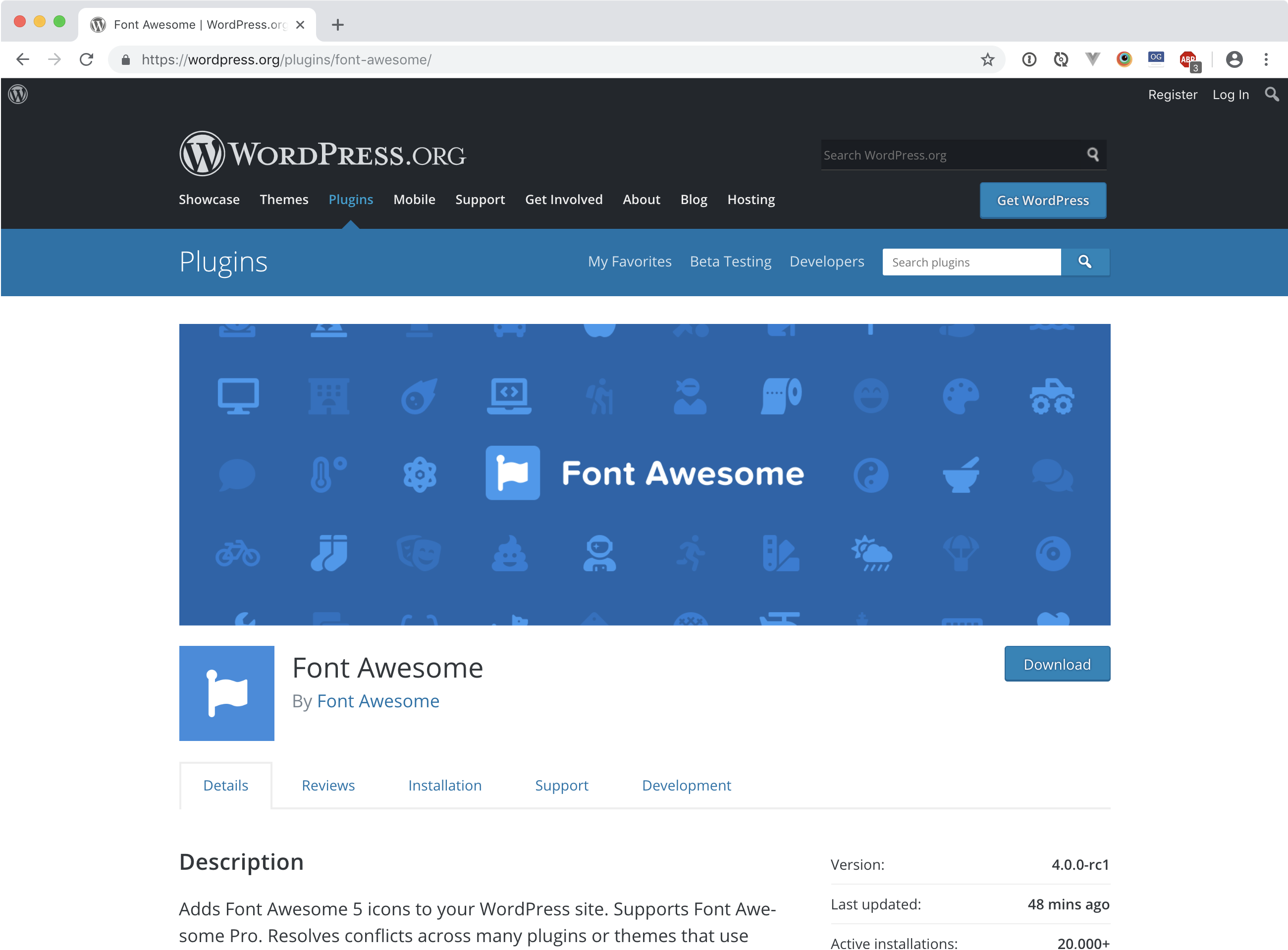 Wordpress Font Awesome