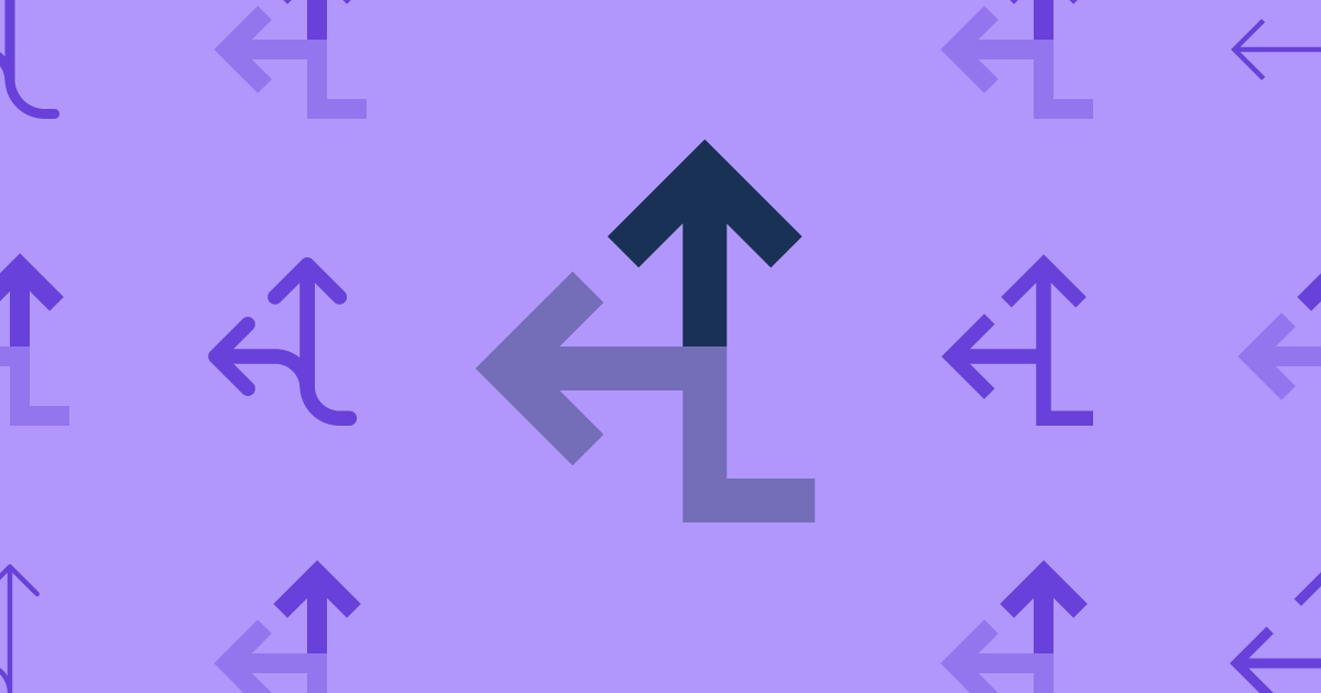 Arrows Split Up And Left Sharp Duotone Icon (Sharp Duotone Solid) — SVG ...