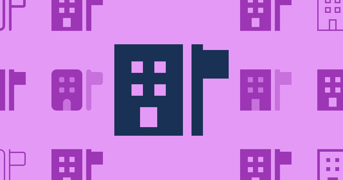 Building Flag Sharp Filled Icon (Sharp Solid) — SVG Download | Font Awesome