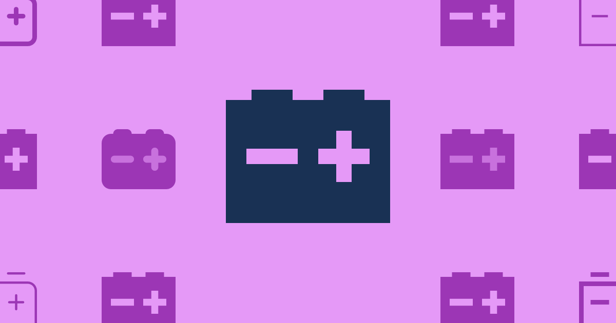 Car Battery Sharp Thin Icon (Sharp Thin) — SVG Download | Font Awesome