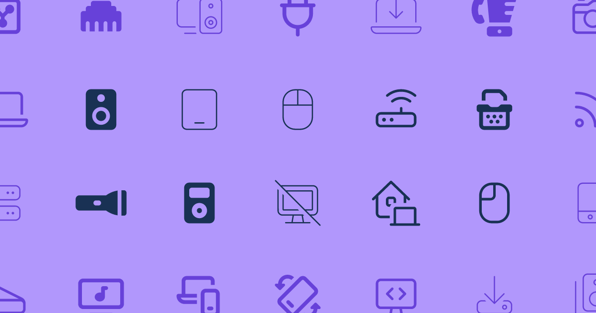 Devices + hardware Icons Font Awesome