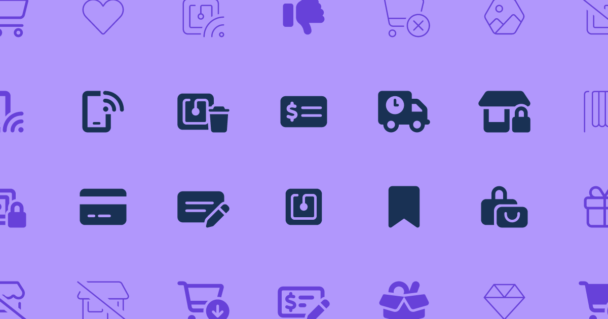Shopping Icons Font Awesome