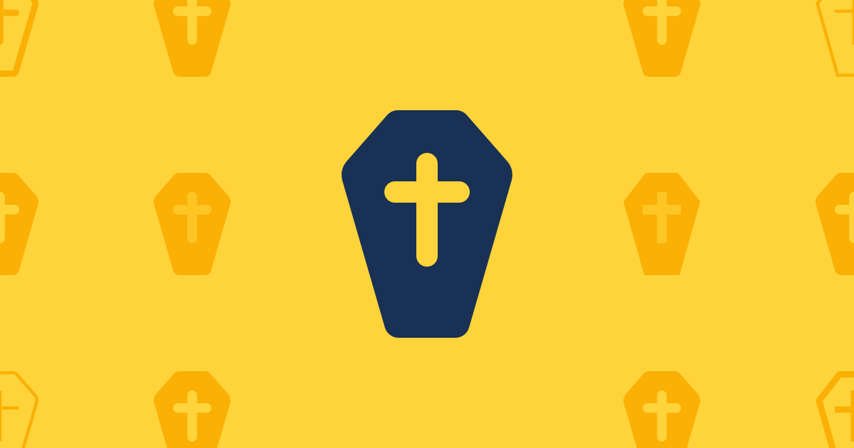 Coffin with Cross Filled Icon (Classic Solid) — SVG Download | Font Awesome