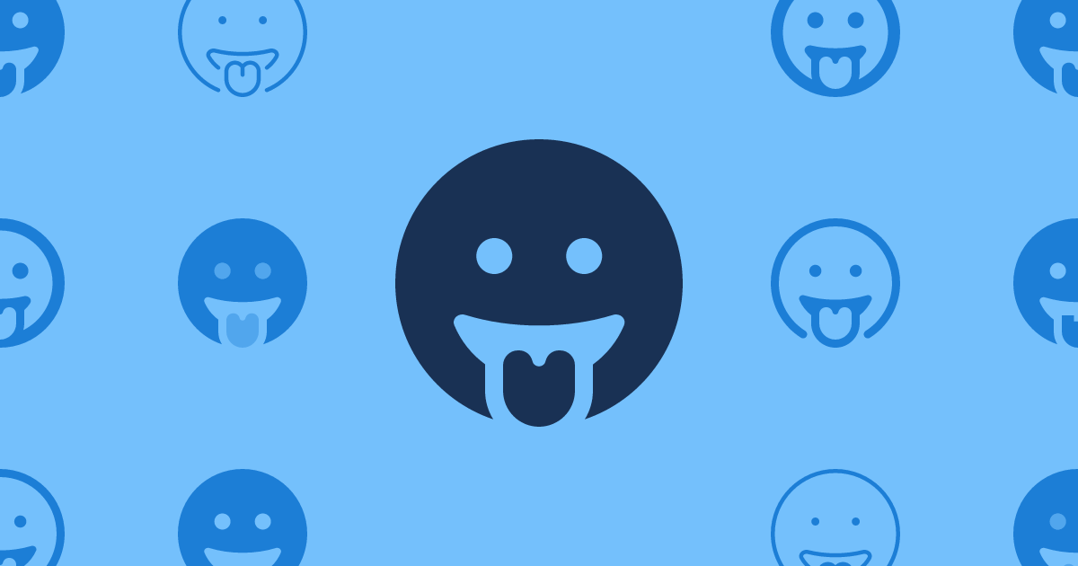 Face Grin Tongue Thin Icon | Font Awesome