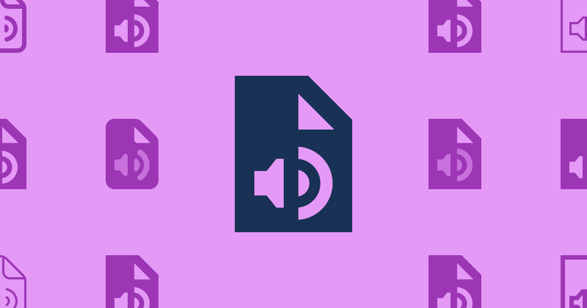 File Audio Sharp Outline Icon (Sharp Regular) — SVG Download | Font Awesome