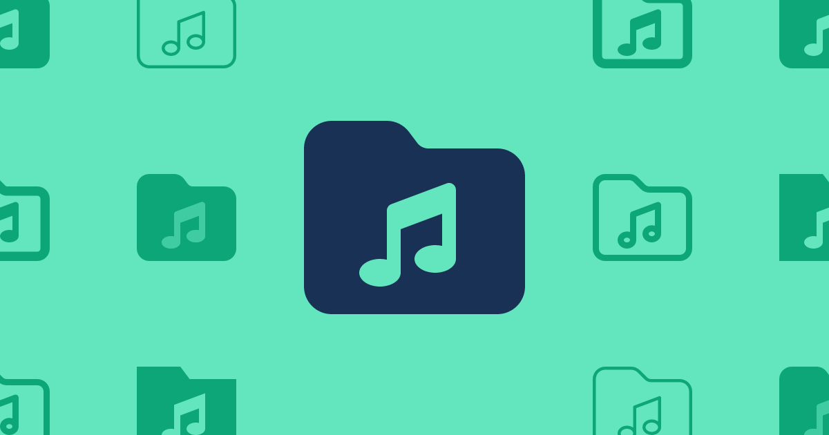 Folder Music Classic Thin Icon | Font Awesome