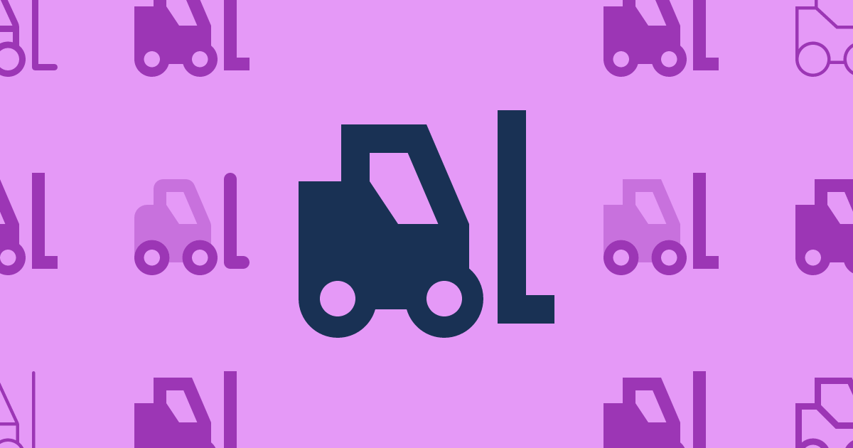 Forklift Sharp Light Icon (Sharp Light) — SVG Download | Font Awesome