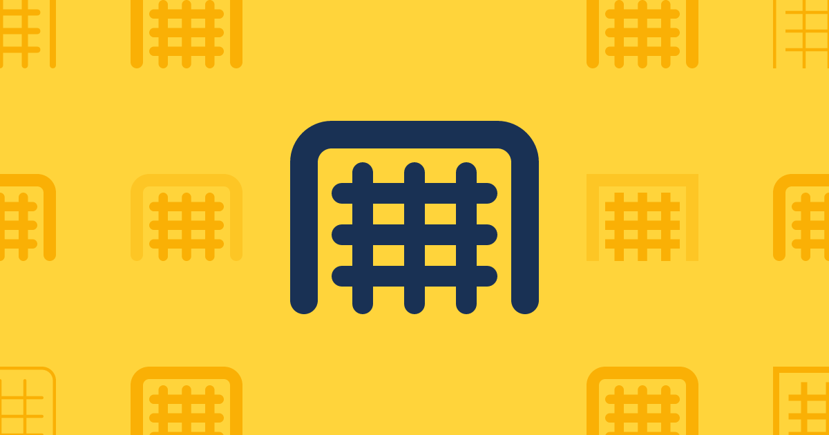 Goal Net Thin Icon (Classic Thin) — SVG Download | Font Awesome