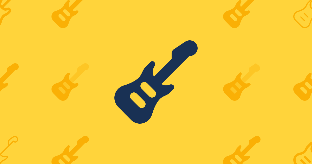 Guitar Electric Regular Icon Font Awesome