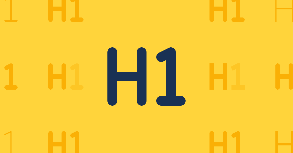 H1 Heading Icon | Font Awesome