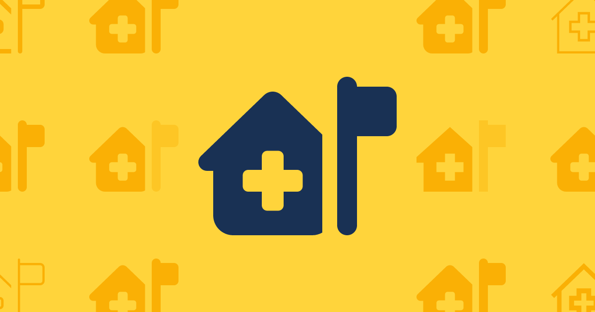House Medical Flag Light Icon Font Awesome