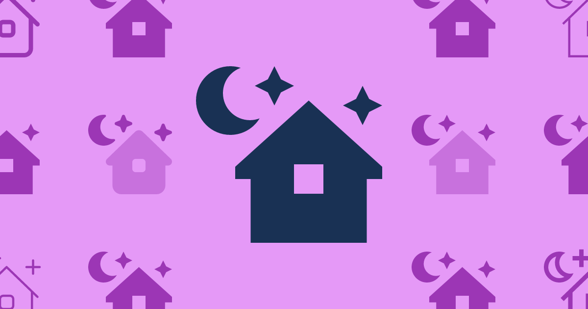House Night Sharp Regular Icon | Font Awesome