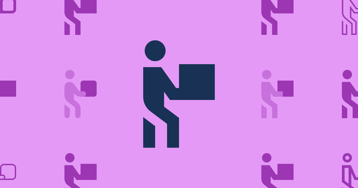 Person Carry Box Sharp Outline Icon (Sharp Regular) — SVG Download ...