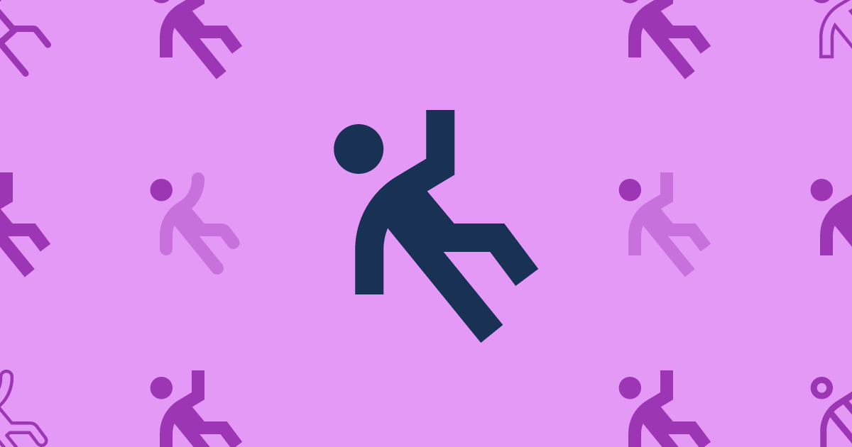 Person Falling Sharp Light Icon (Sharp Light) — SVG Download | Font Awesome