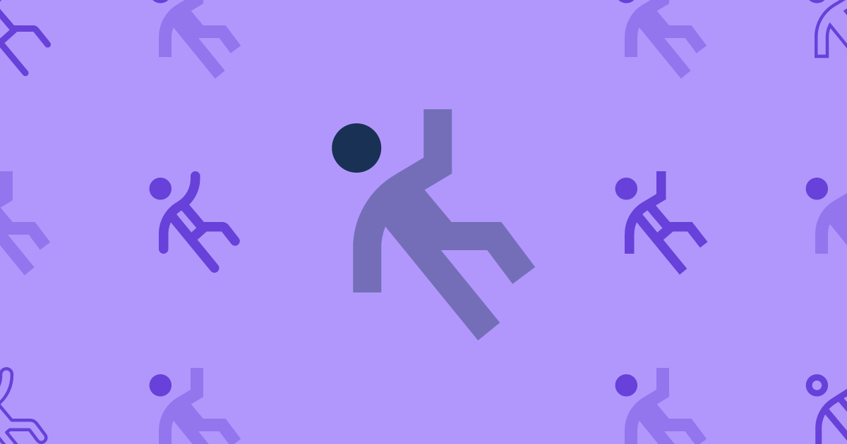 Person Falling Sharp Duotone Icon (Sharp Duotone Solid) — SVG Download ...