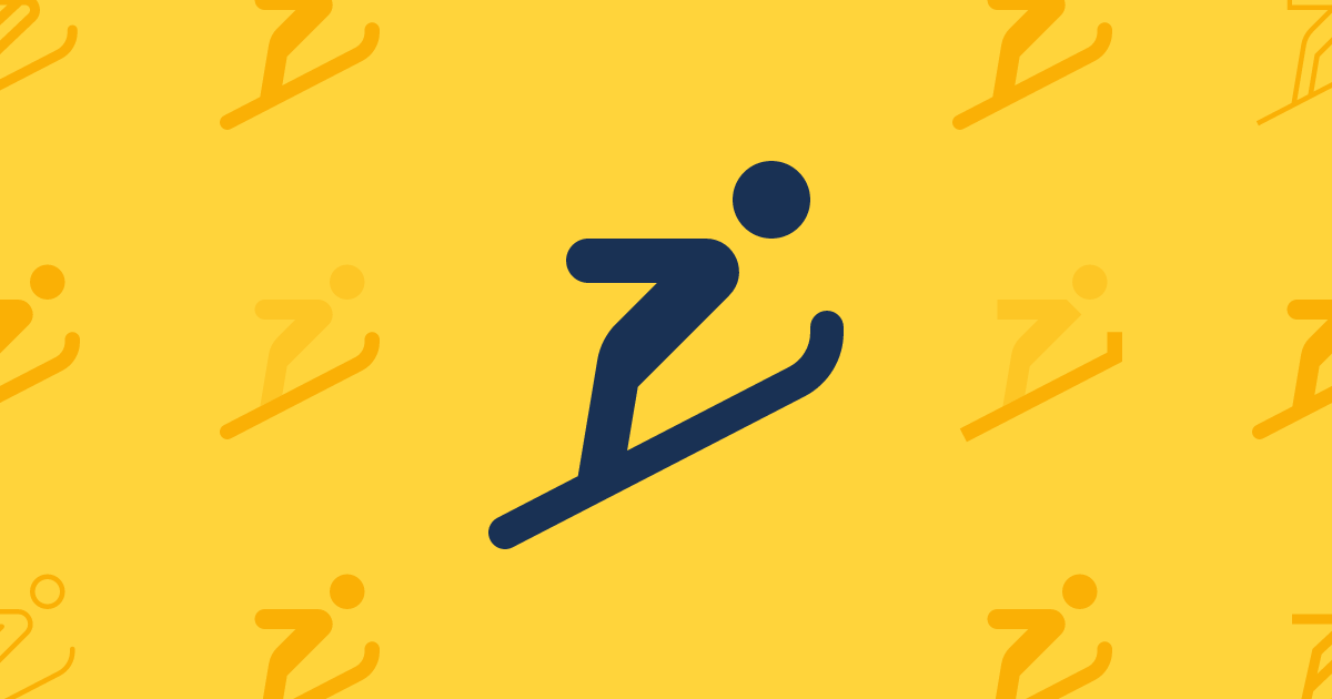 Person Ski Jumping Filled Icon (Classic Solid) — SVG Download | Font ...