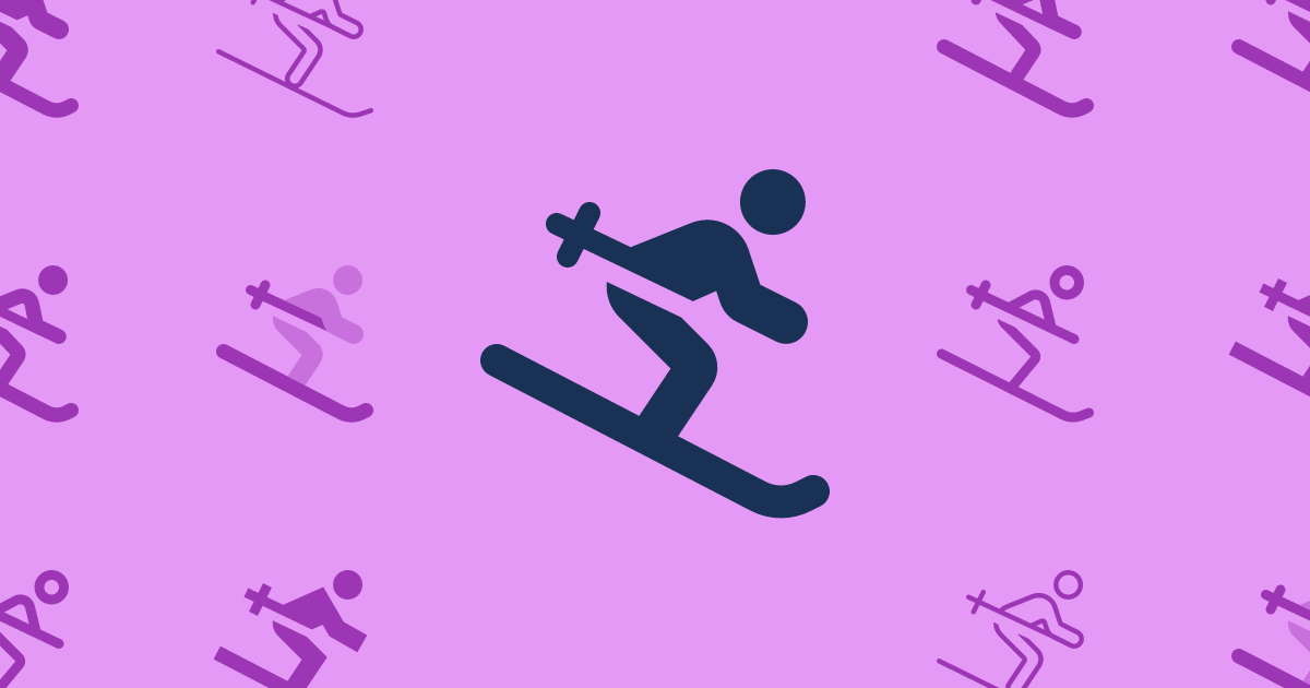 Person Skiing Icon | Font Awesome