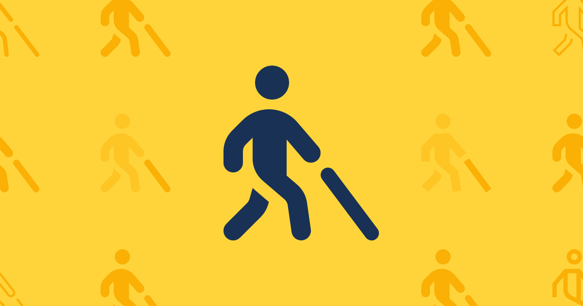 Person Walking With Cane Solid Icon Font Awesome