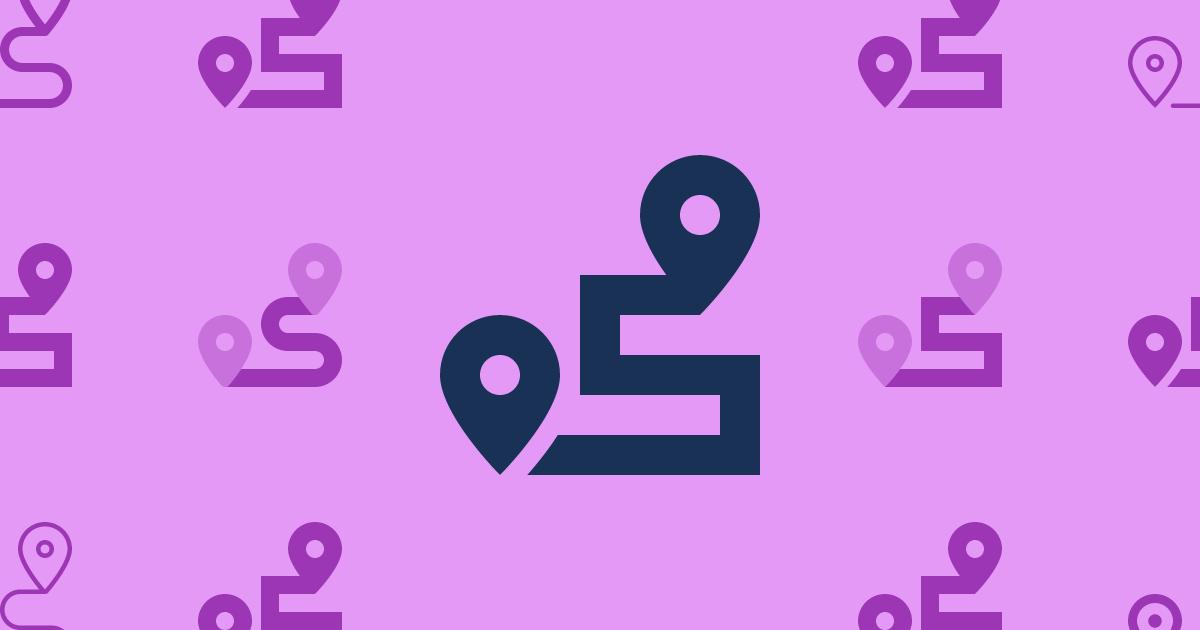 Route Sharp Light Icon (Sharp Light) — SVG Download | Font Awesome