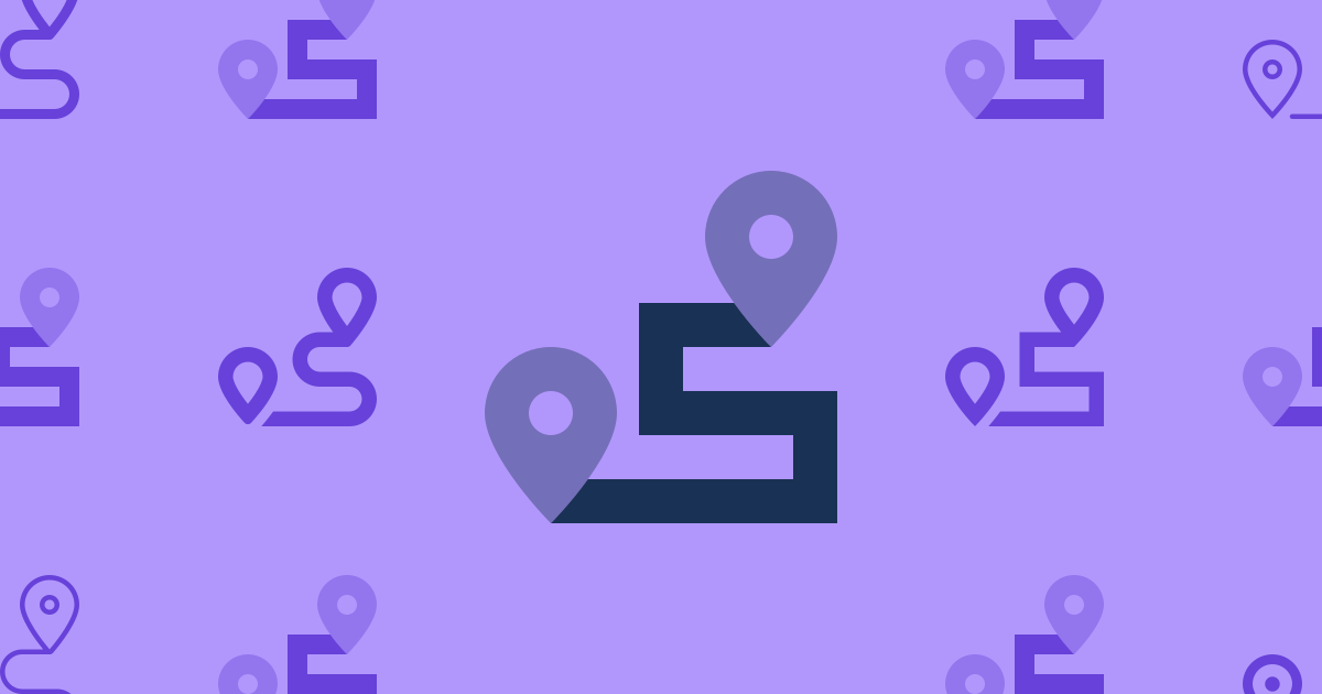 Route Sharp Duotone Icon (Sharp Duotone Solid) — SVG Download | Font ...