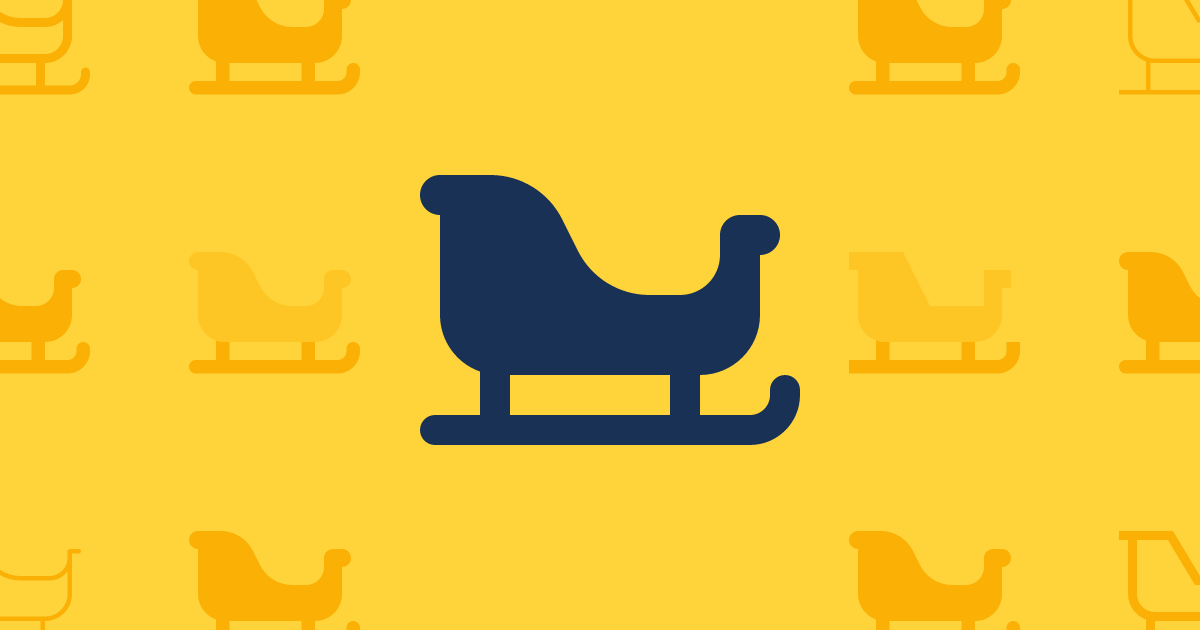 Sleigh Filled Icon (Classic Solid) — Free SVG Download | Font Awesome