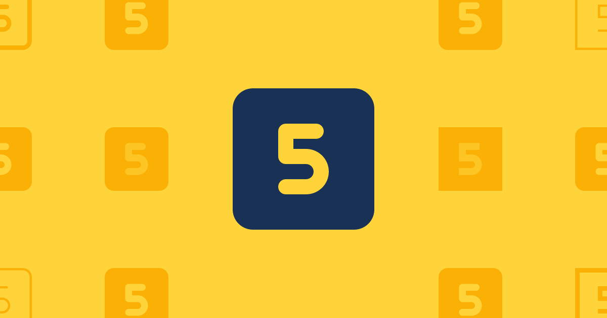Square 5 Outline Icon (Classic Regular) — SVG Download | Font Awesome