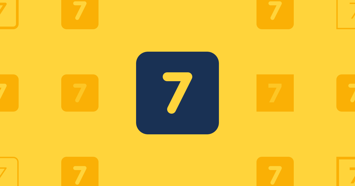 Square 7 Light Icon (Classic Light) — SVG Download | Font Awesome