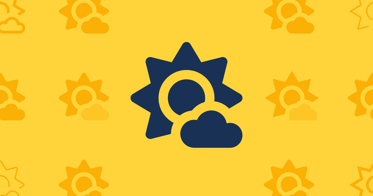 Sun Cloud Outline Icon (Classic Regular) — SVG Download | Font Awesome