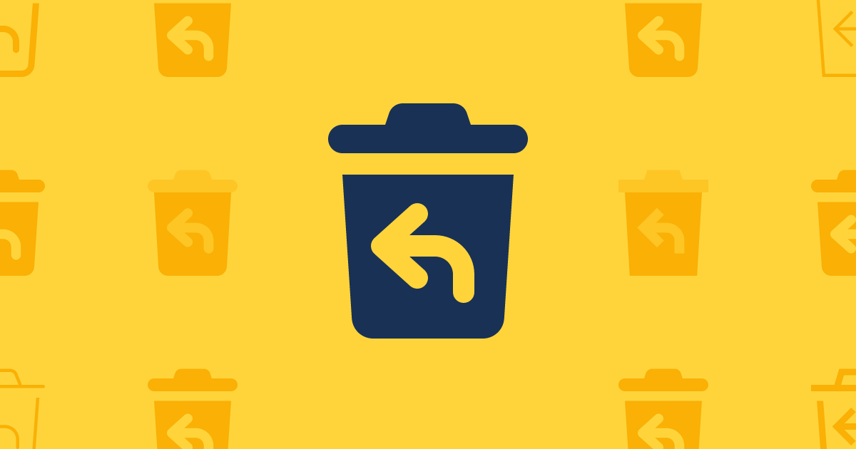 Trash Undo Solid Icon Font Awesome