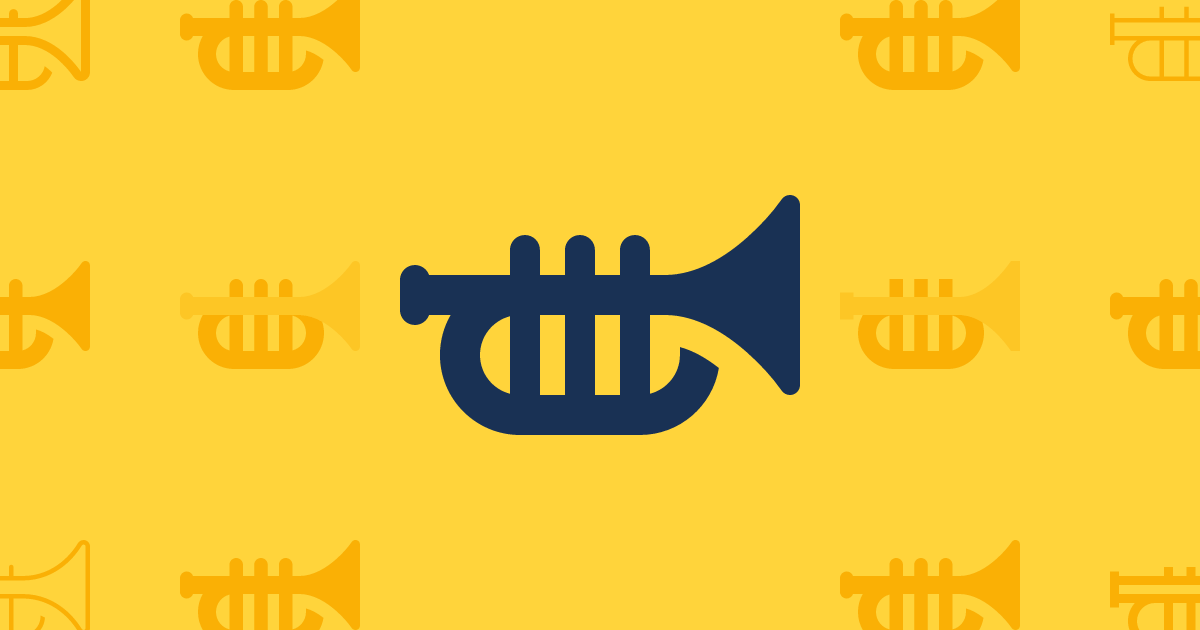 Trumpet Solid Icon Font Awesome